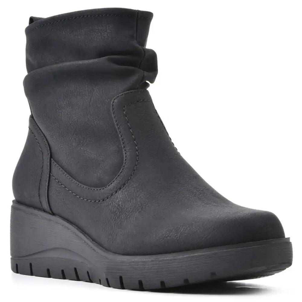 CLIFFS BY WHITE MOUNTAIN Women's Beyond Wedge Booties Black Sz 10